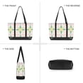 thumbnail image 6 of FORMRS Canvas Laptop Tote Bag for Women with 15.6" Computer Compartments Shoulder Handbag, Retro Yellow Stars, 6 of 7