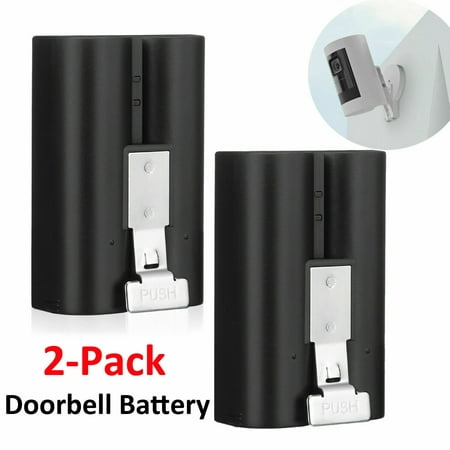 EBL 2-Pack Rechargeable Replacement Battery for Ring Spotlight Camera, Ring Video Doorbell 2 and Ring Door View Cam,Stick Up Cam