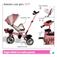 thumbnail image 4 of The Baby Shop Triciclo Rosa Infantil Evolutivo Carriola P/ Bebé 3 En 1 Tr-996, 4 of 4