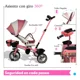 thumbnail image 4 of The Baby Shop Triciclo Rosa Infantil Evolutivo Carriola P/ Bebé 3 En 1 Tr-996, 4 of 4