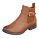 thumbnail image 1 of NECHOLOGY Botas Mujer Adulto Femenino Zapatos Botines de mujer Botas de tobillo para mujer, simples, de color sólido, cómodas, con tacón grueso, de medio cilindro, , de talla grande (Brown, 7), 1 of 6