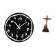 thumbnail image 5 of Reloj de pared,Reloj de pared silencioso y decorativo que no hace tictac,Estatua católica,Estatua de la Virgen María Figura Colección Religiosa,Figura de la cruz de Jesús Escultura, 5 of 8