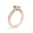 thumbnail image 3 of 0.70 Carat Excellent Pear Cut Real Diamond New Design Solitaire with Accents Ring for Wedding and Engagement Solid 14K Rose Gold Size 11, 3 of 8