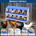 thumbnail image 1 of 10-Hole Chicken Coop Nesting Box with Ventilation, Galvanized Steel Laying Box for Hens & Ducks, 1 of 7