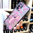 thumbnail image 5 of Matte Case for OPPO A97 A96 A95 A94 A93 A92 A78 A74 A73 A72 A57 A55 A54 A53 A17 A16 4G 5G Case Funda Lilo & Stitch Cartoon Anime, 5 of 5