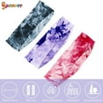 thumbnail image 6 of Spencer 5 Pack Women Tie Dye Headbands Stretch Head Bands Sweat Absorbent Elastic Yoga Hairband for Running Yoga Fitness, 6 of 9
