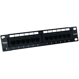 12PORT CAT 6 UNSHIELDED PATCH PANEL