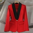 thumbnail image 2 of Dressy Suit Blazer for Women Color Contrast Fashion 2025 Formal Work Business Jackets Slim Fit Comfy Casual Outfits, 2 of 5