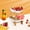 White, variant on 2 Tier Fruit Basket Bamboo Ceramic Fruit Storage Bowl Kitchen Snack Organizer