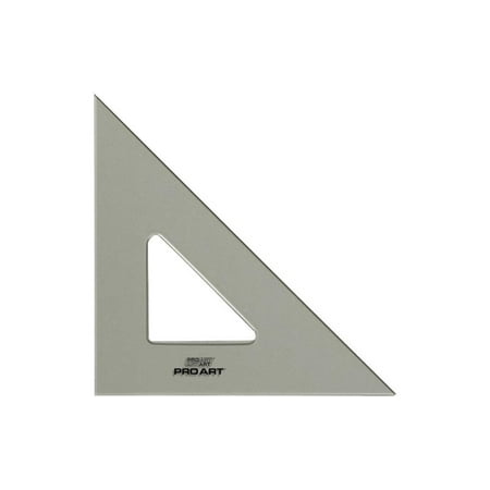 Pro Art Triangle 12" W/Ink Edge&FingLift 45/90 Smk