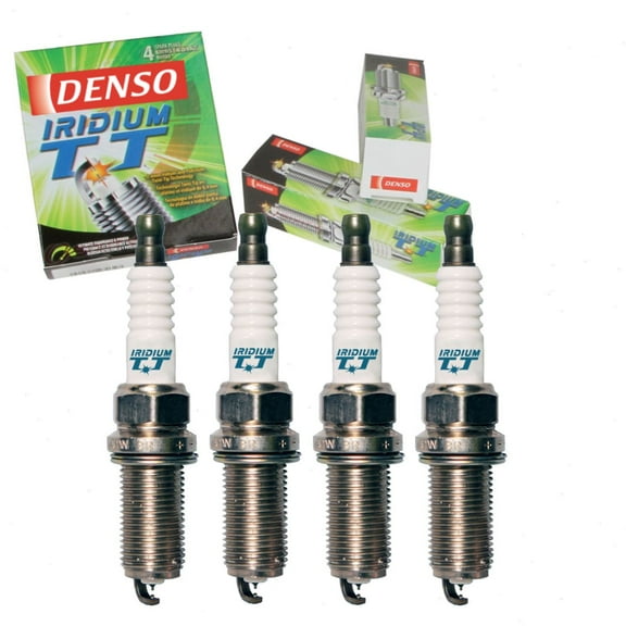 4 pc DENSO Iridium TT Spark Plugs compatible with Honda Civic 1.3L L4 2010