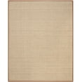 thumbnail image 3 of SAFAVIEH Natural Fiber Arbor Bordered Area Rug, Natural/Brown, 8' x 10' - Large - Coastal Design, Natural & Brown, Seagrass, Ideal for Entryway, Kitchen, Living Room, Office, 3 of 12
