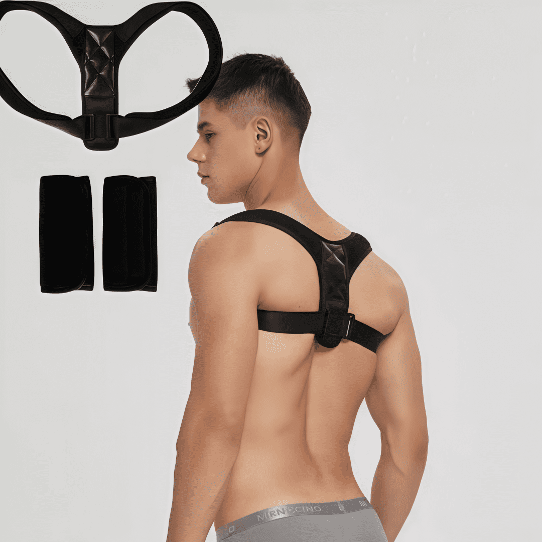 10Pcs Adjustable Back Posture Corrector Belt, Breathable Hunchback Correction Support Brace, Comfortable Spine Straightener for Men Sitting Posture Correction
