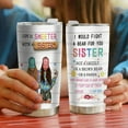 thumbnail image 6 of Sister Gifts from Sister - Unique Birthday Gift for Soul Sister - Sister in Law Gifts to My Bestie Valentines Gifts - Little Sister Gifts from Big Sister - Stainless Steel Tumbler Gifts for Sisters, 6 of 6