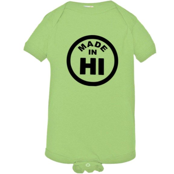PleaseMeTees™ Baby From Born Made In Hawaii Hi Logo Label HQ Jumpsuit