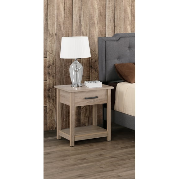 Miekor Furniture Salem G057-N Nightstand, brown W4US2085