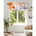thumbnail image 6 of Valances for Windows Valance Rod Pocket Light Filtering Short Window Treatments Curtains for Kitchen Bathroom Living Room Bedroom, 1 Panel, 42 x 18 Inch, 6 of 7