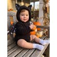 thumbnail image 6 of RUINIXCW Baby Bat Halloween Costume Wing Design Warm Plush Sleeveless Hooded Romper, 6 of 8
