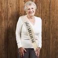 thumbnail image 4 of Willbond 50th Birthday Sash and Tiara Set para 50th Birthday, 50 & Fabulous Sash and Crown Party Decorations (dorado). Afortunado Sencillez, 4 of 5