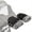 Black, variant on Black Gloves Mittens for Women Men Pram Hand Warmer Pram Gloves Hand with Fleece Inside Pram Breathable Windproof Universal Size for Pushchairs Buggies Bicycle Trailers