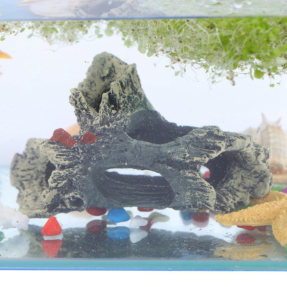 Domqga Aquarium Ornament Fish Tank Landscaping Underwater DIY Hide Cave
