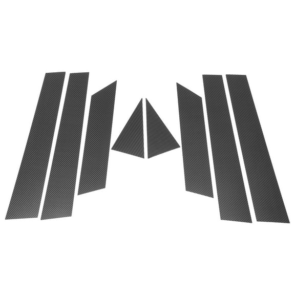 8 Pcs Front Rear Left Right Car Door Pillar Window Trim for Nissan Altima 2013-2018 Anti Scratch Sticker Pillar Posts Cover Black Carbon Fiber