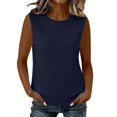 thumbnail image 7 of Admvng Tank Tops for Women Eyelet Embroidery Crew Neck Sleeveless Blouses, 7 of 7