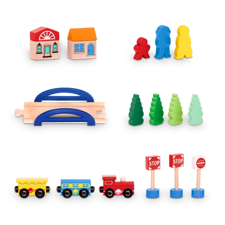 Battat Mountaintop Express 47-Piece Wood Train Set photo 5