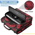 thumbnail image 6 of Zipper Binder with Shoulder Strap 2 inch 3 Ring Waterproof File Folder Organizer Bag 500 Sheet Red Roses Pattern, 6 of 8