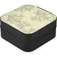 thumbnail image 3 of SKYSONIC Flower Leather Jewelry Box,Portable Mini Jewelry Case Traveling Jewelry Organizer for Rings Necklaces Bracelets Earrings, 3 of 7
