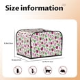 thumbnail image 4 of KLL Tulips Flowers Print 4 Slice Toaster Dust Covers Kitchen Small Appliance Cover with 2 Pockets,Can hold Jam Spreader Knife & Toaster Tongs (12.4 x 10.6 x 8.2), 4 of 6
