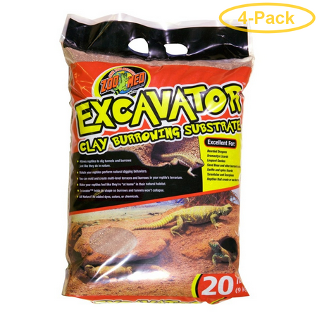 Zoo Med Excavator Clay Burrowing Reptile Substrate 20 lbs - Pack of