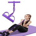 thumbnail image 4 of Abdominal Waist Leg Slimming Trainer Upgrade 4-Tube Fitness Sit-up Exercise Equipment with Elastic Pull Rope for Arm Legs Stretching Workout Bodybuilding Abdominal Training (Random Color), 4 of 4
