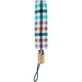 thumbnail image 3 of Totes  Rainbow Gingham Print Auto Open Compact Umbrella (Women's), 3 of 3