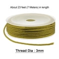 thumbnail image 2 of Unique Bargains Twisted Nylon Twine Thread Beading Cord 3mm 7M/23 Feet Extra Strong Braided Nylon String, Army Green, 2 of 6