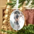thumbnail image 4 of Honeeladyy Christmas Jewel Ornaments, Plastic Jewel Hanging Ornaments Christmas Tree Hanging Decor Colorful Xmas Oval Gemstones for Wedding Valentine's Day Party Decor, White, 4 of 5