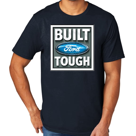 Built Ford Tough Men's TriBlend Tee Shirt, 4XL Deep Navy Blue