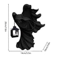 thumbnail image 1 of Decoraciones de Halloween Mensajero Del Infierno Al Aire Libre con Linterna- 2023 Mejorado Decoraciones de Linterna de Bruja de Halloween Escultura sin Rostro Resina Decoraciones de Halloween para el, 1 of 6