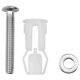 thumbnail image 3 of 8X Tornillos de Asiento de Inodoro Y Tornillos de Tapa de Inodoro Tornillos de Bisagras de Fijación Superior de Acero Inoxidable, para Asiento de Inodoro Piezas de Repuesto, 3 of 5