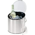 thumbnail image 4 of Oggi 4 Qt. Wine Bucket w/ Ice Scoop, Clear Lid, Large & Suited to Chill Wine, Holds 2 Bottles, Stainless Color Model, 4 of 8