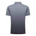 thumbnail image 5 of WREESH Men's Solid Zippered Henley Shirts Casual Printed Short Sleeve T-Shirt with Turn Down Collar a Stylish Solid Color Top with Zipper Navy, 5 of 5