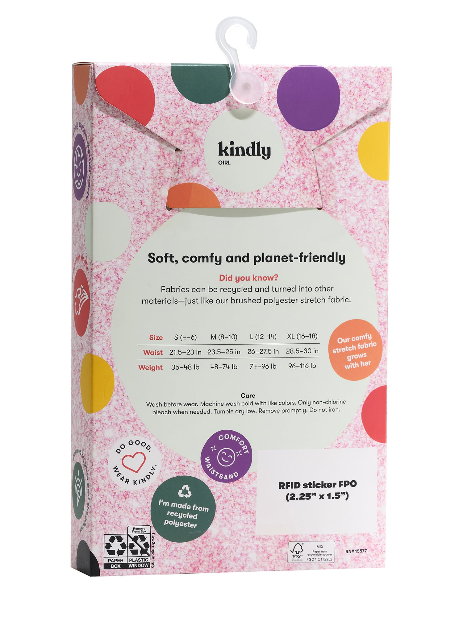 Kindly Yours Girl’s Microfiber Hipster Underwear, 10-Pack, Sizes S-XL