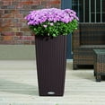 thumbnail image 6 of Lechuza USA 30" Granite Gray Lechuza Cubico Cottage Outdoor Planter, 6 of 10