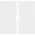 thumbnail image 4 of 12"OD x 1"ID x 4"C x 1"P Knox Architectural Grade PVC Contemporary Ceiling Medallion, Two Piece, 4 of 11