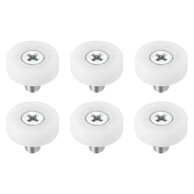 Unique Bargains Rouleaux de Tiroir 19mm, Lot de 6 Poulies en Plastique