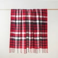 thumbnail image 4 of Battilo Acrylic Throw Blanket, Buffalo Plaid Throw, Farmhouse, Red, Plaid, Christmas Decor,50" x 60", 4 of 9