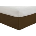 thumbnail image 4 of 1 Piece Box Pleated with Split Corners 100% Egyptian Cotton Bed Skirt 1000 Thread Count 12" Inch Drop Easy Fit Luxury Bedding Collection King Size (78"X80") - Chocolate Solid, 4 of 6