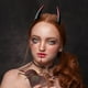 thumbnail image 3 of Horquillas para el pelo con forma de cuerno de diablo de estilo gótico oscuro, con borde de horquilla, para disfraz de Halloween, accesorios para el cabello con forma de cuerno de diablo de dibujos an, 3 of 6