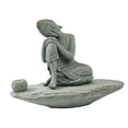 thumbnail image 4 of Escultura decorativa de Buda para quemador de incienso, ideal para mueble de meditación en casa de campo., 4 of 7