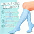 thumbnail image 3 of Light Compression Socks for Women & Men, Circulation Best Support Women's Compression Socks for Travel, Nurses, Running(M/L-A), 3 of 6